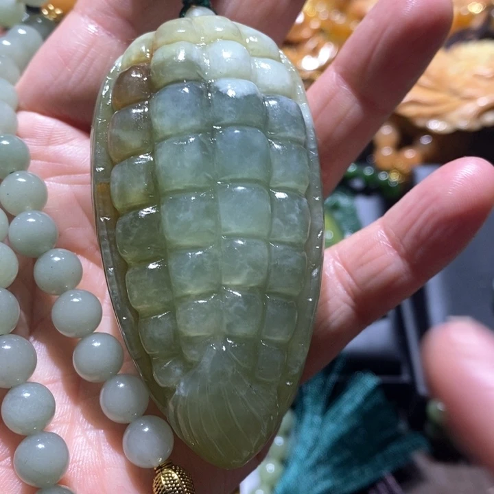 岫玉毛衣链未镶嵌