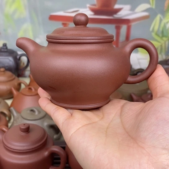 紫砂茶壶风釉200cccccc羊角山紫泥