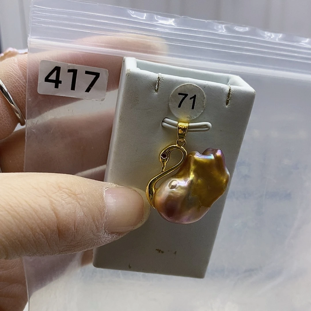 颈饰合金淡水珍珠