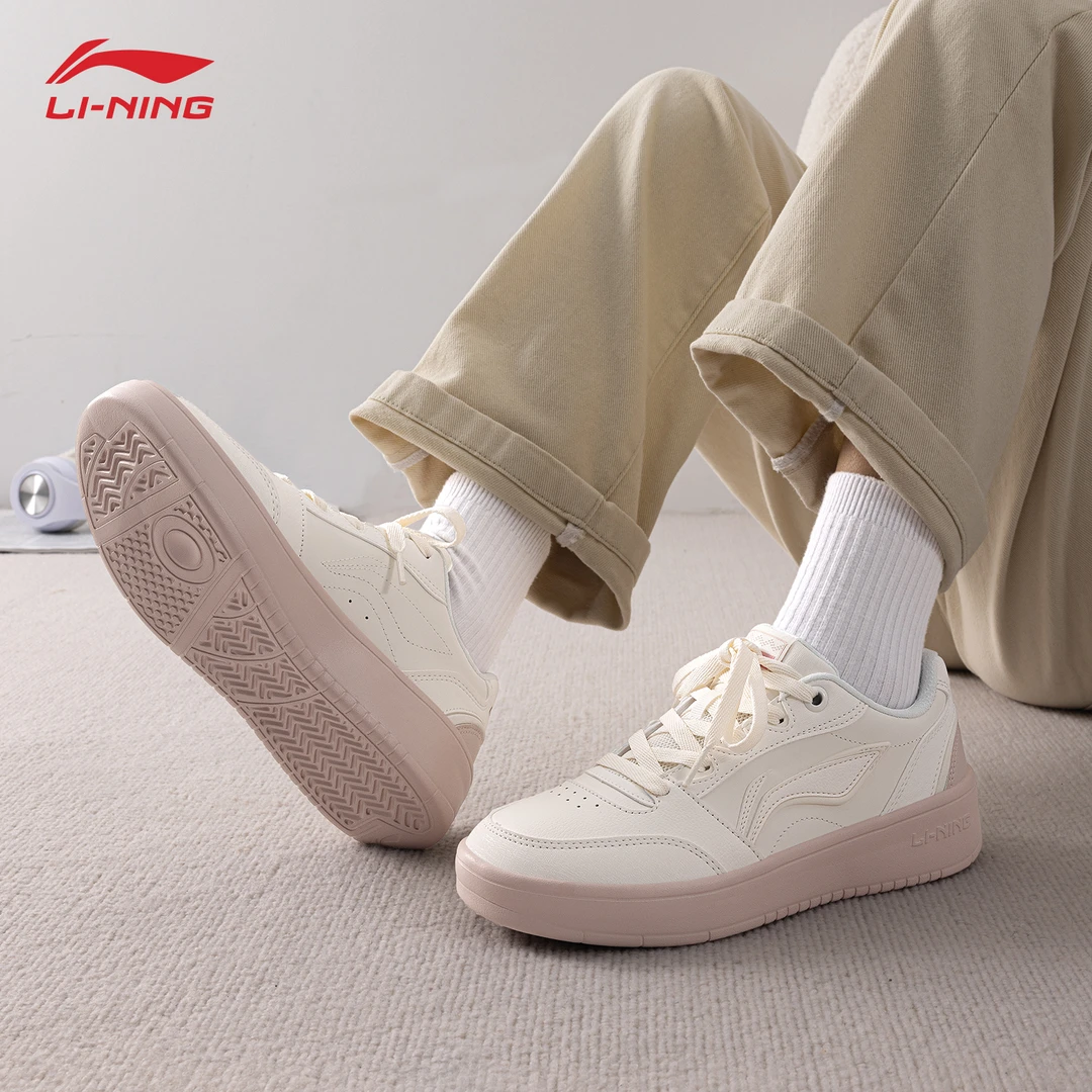 李宁元宝女鞋板鞋夏季新品时尚轻便低帮透气百搭简约运动潮流鞋子