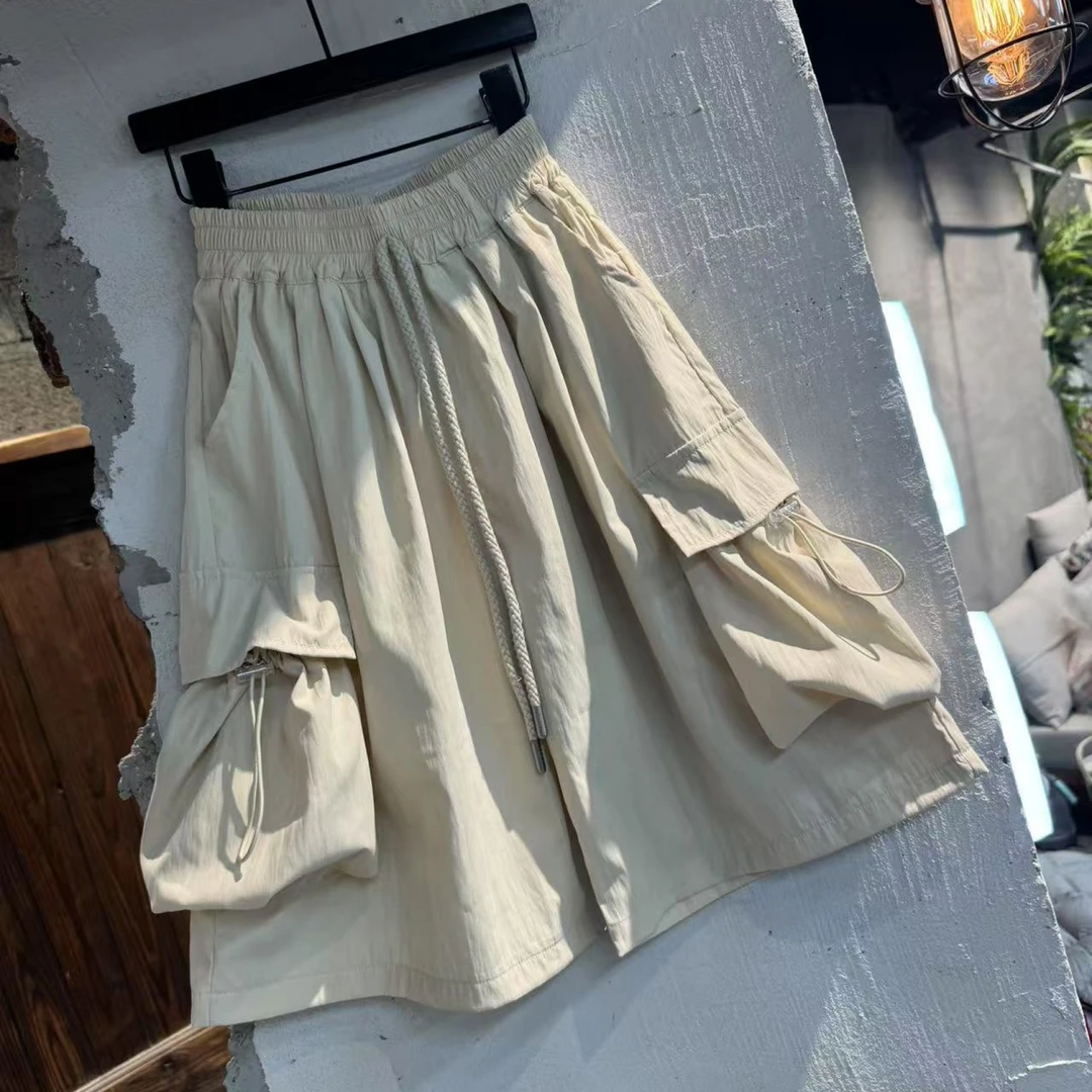 吾2025【Y】4月10日 儿童男童女童米色大口袋短裤5213-