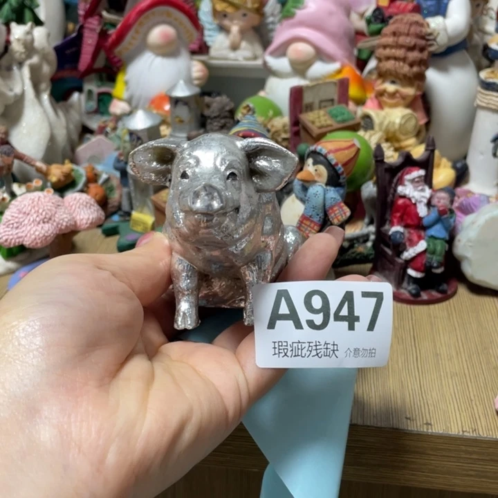 @***月摆件孤品老货微瑕瓷