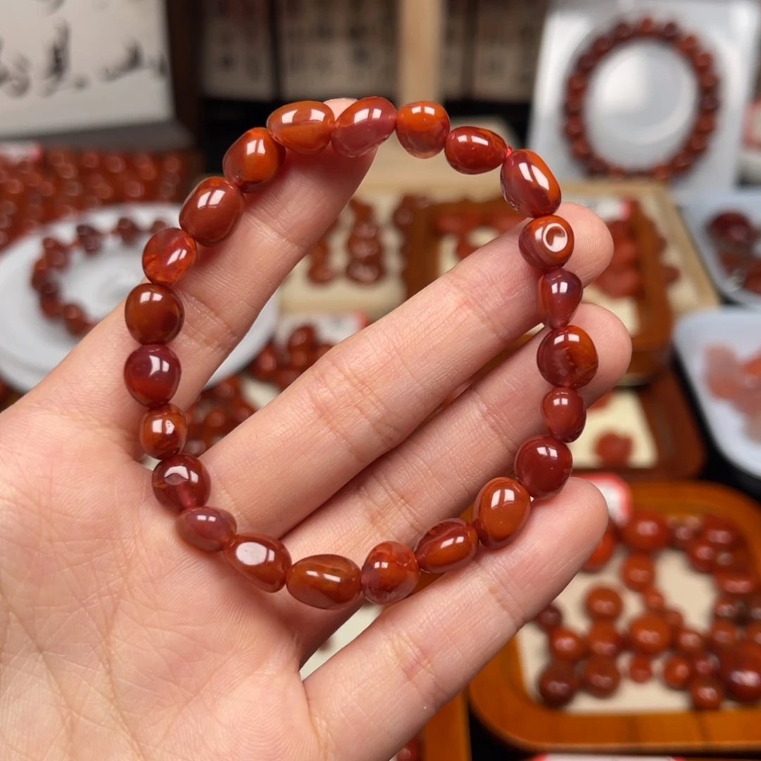 南红玛瑙未镶嵌手串