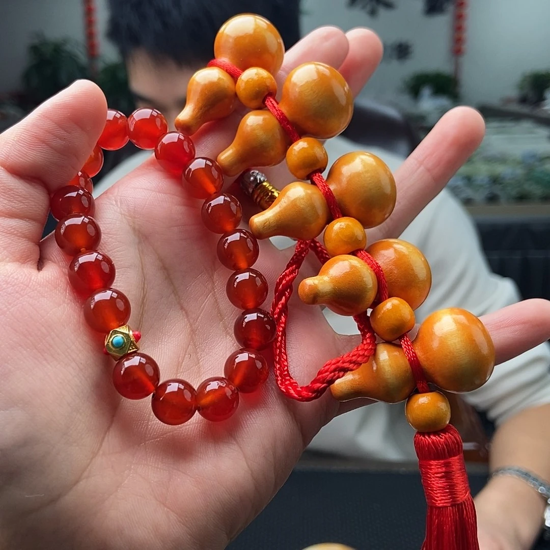 未镶嵌颈饰玛瑙/玉髓手串 颜色多样性发拍一发一