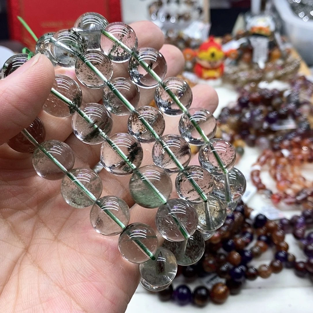 水晶手链未镶嵌多样性发货发一条