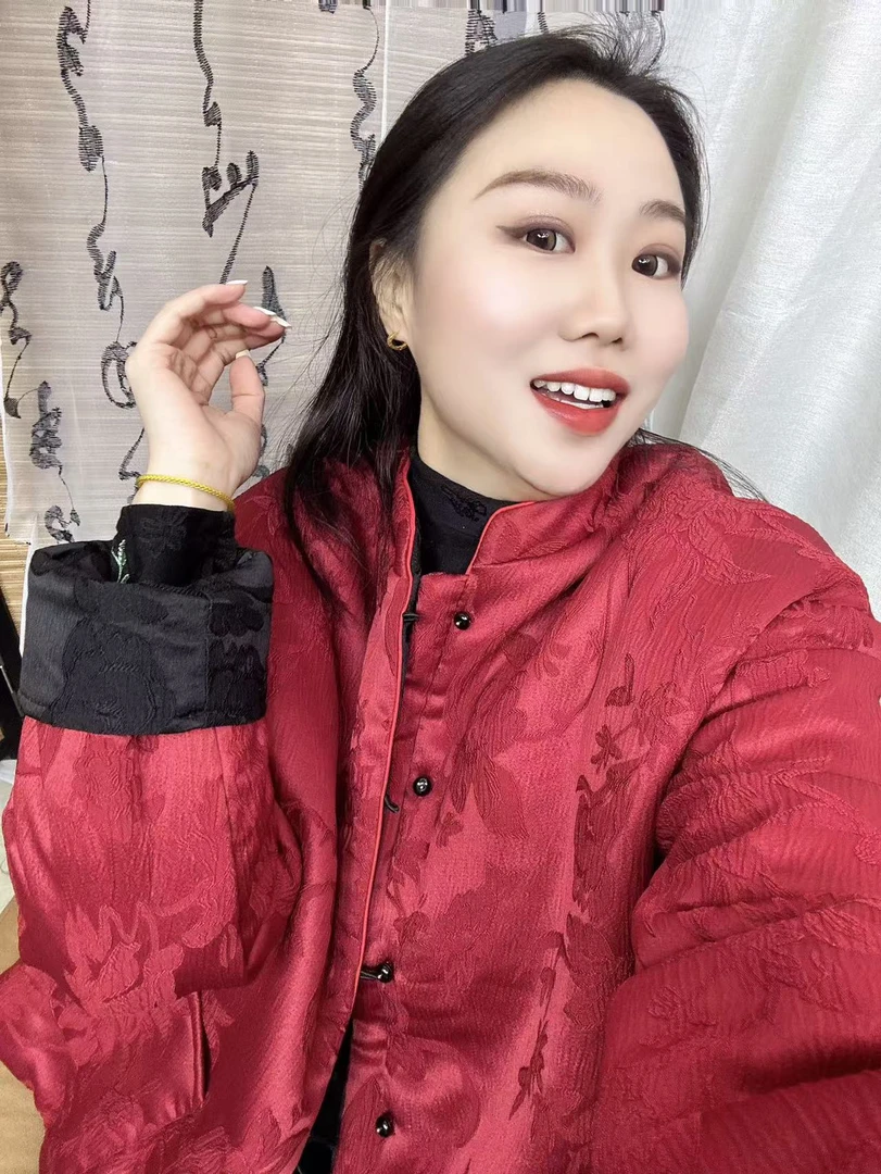【澜公子1081】嫣红*（双面双穿）加棉加厚冬季新款新中式国风短外套