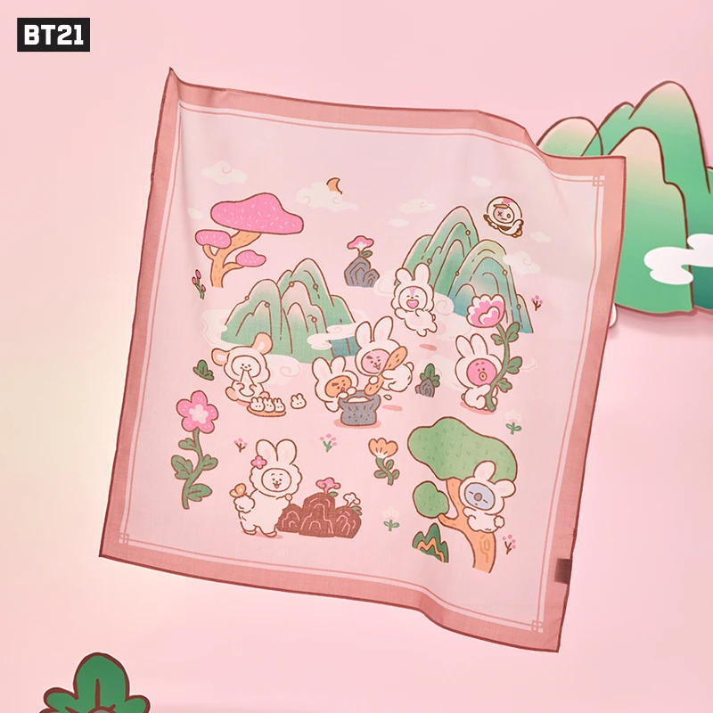 【新品】BT21兔子系列 随身手帕 LINE FRIENDS 连我朋友