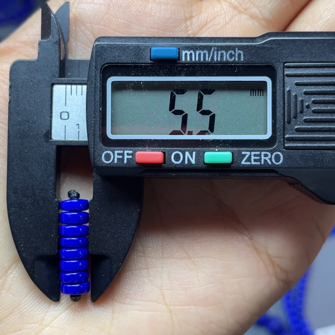 青金石未镶嵌5mm隔片配饰