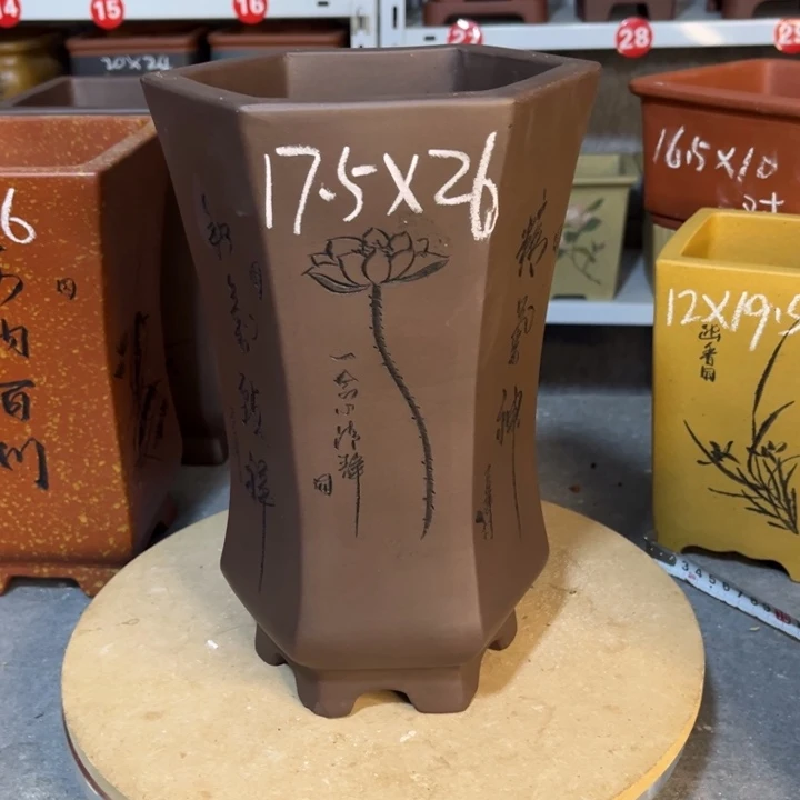 紫砂花盆紫砂花盆