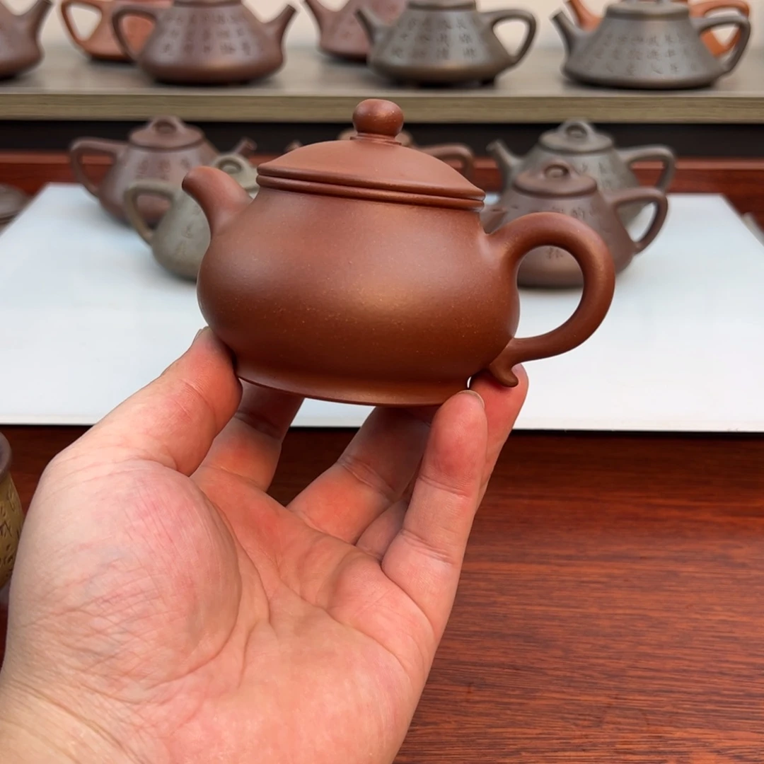 茶壶紫砂微瑕、潘壶170cc 紫泥
