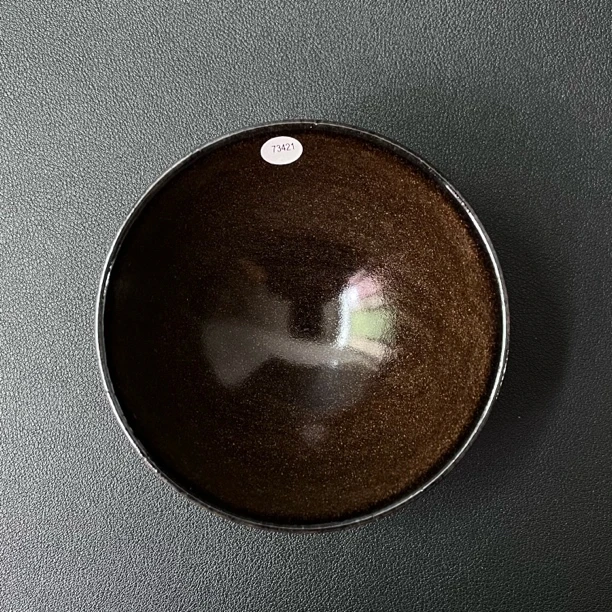 吴兴乾柴烧建盏主人杯手作陶瓷杯高端复古茶盏酱釉敛口盏73421