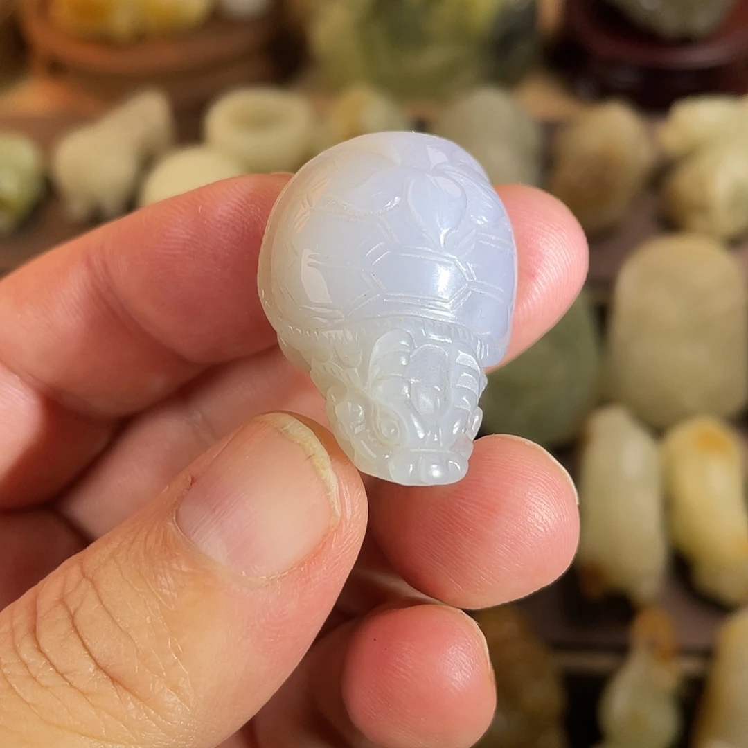 和田玉未镶嵌吊坠(不含链)龙龟