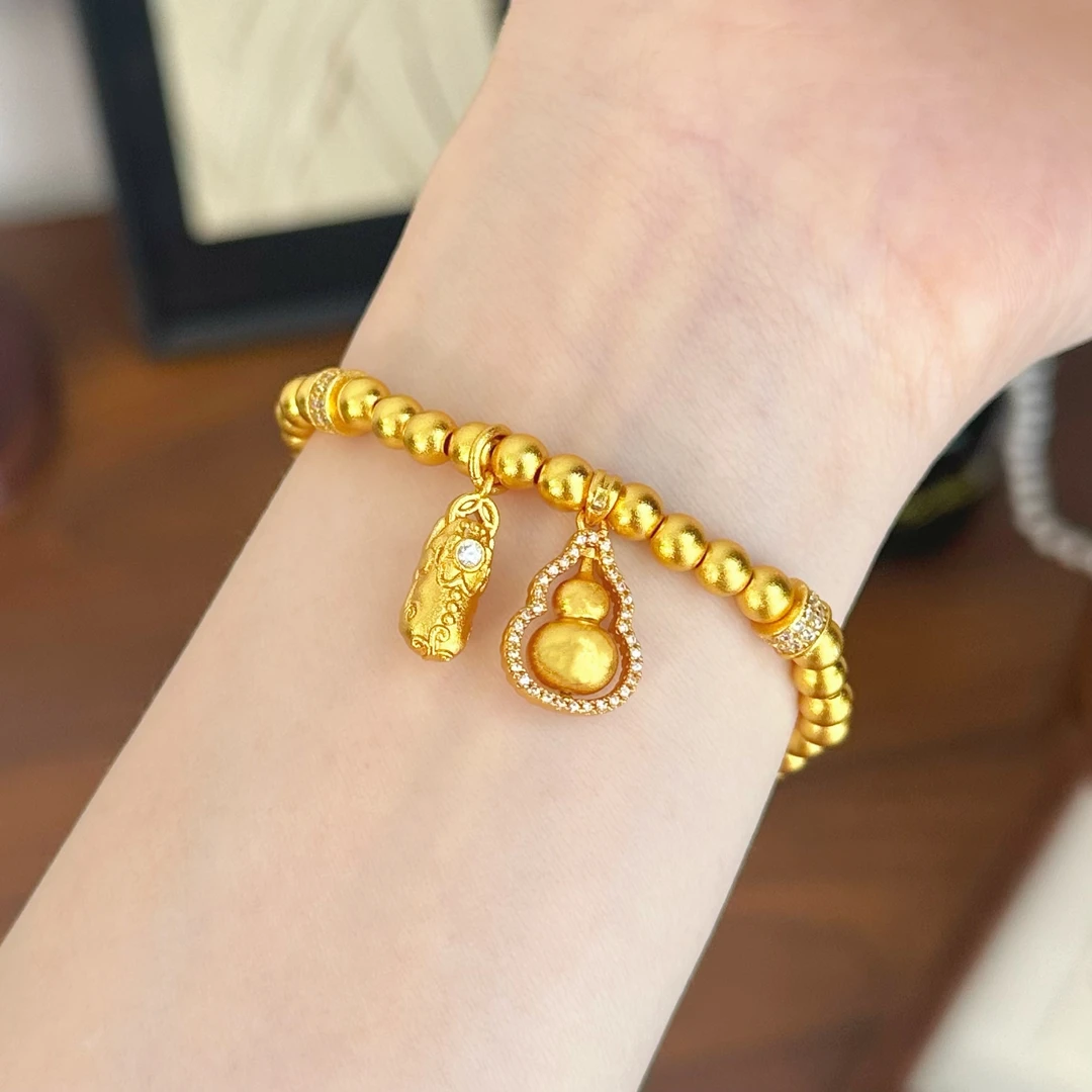 【清货专属链接】SL2616 点钻葫芦貔貅珠珠手链