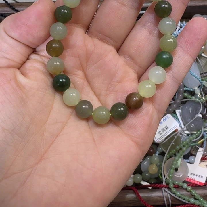 和田玉未镶嵌手串宝润莱26