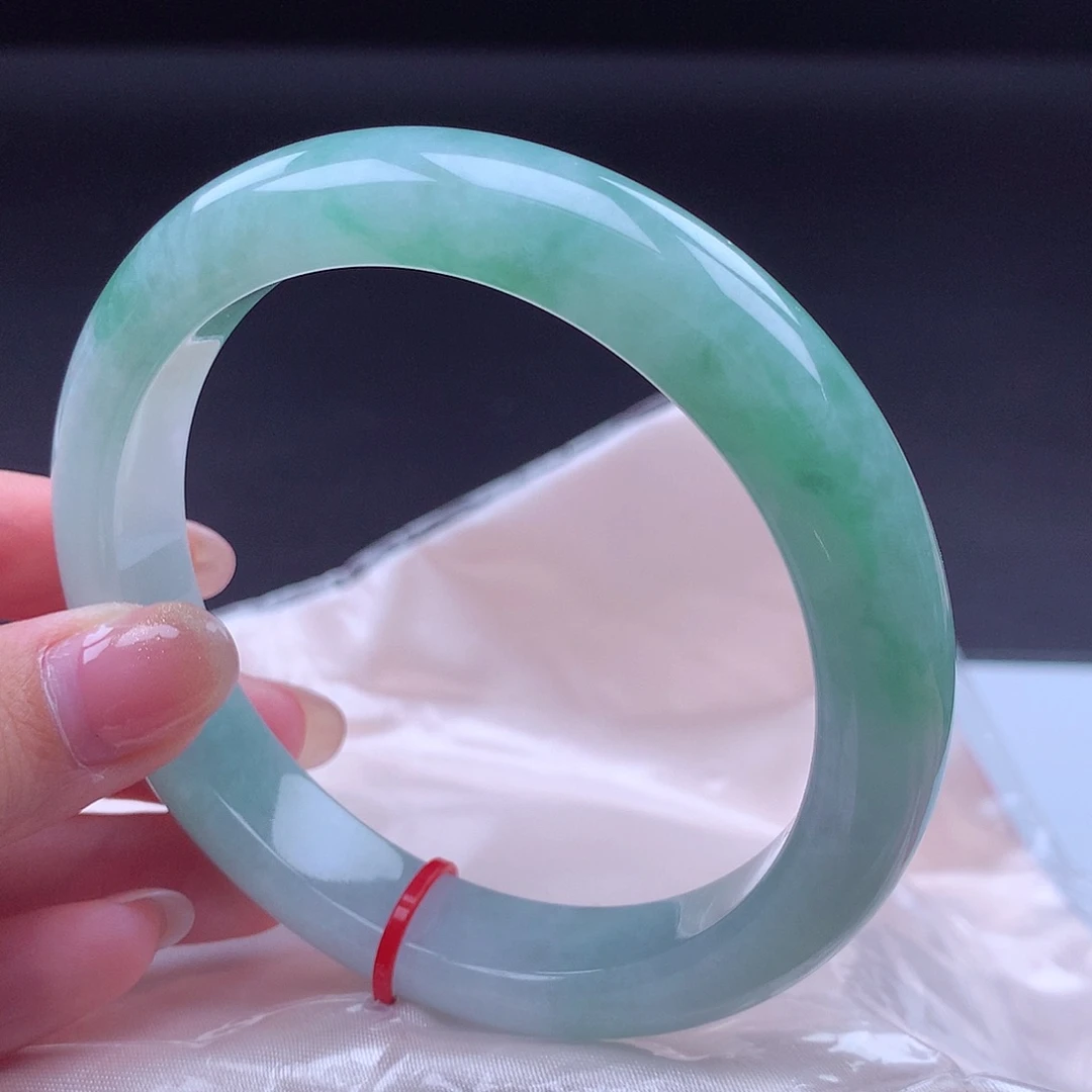 A***8翡翠未镶嵌手镯001735 手镯62-63