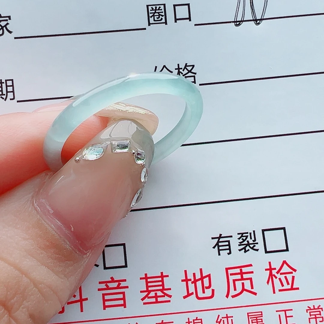 未镶嵌戒指翡翠戒圈