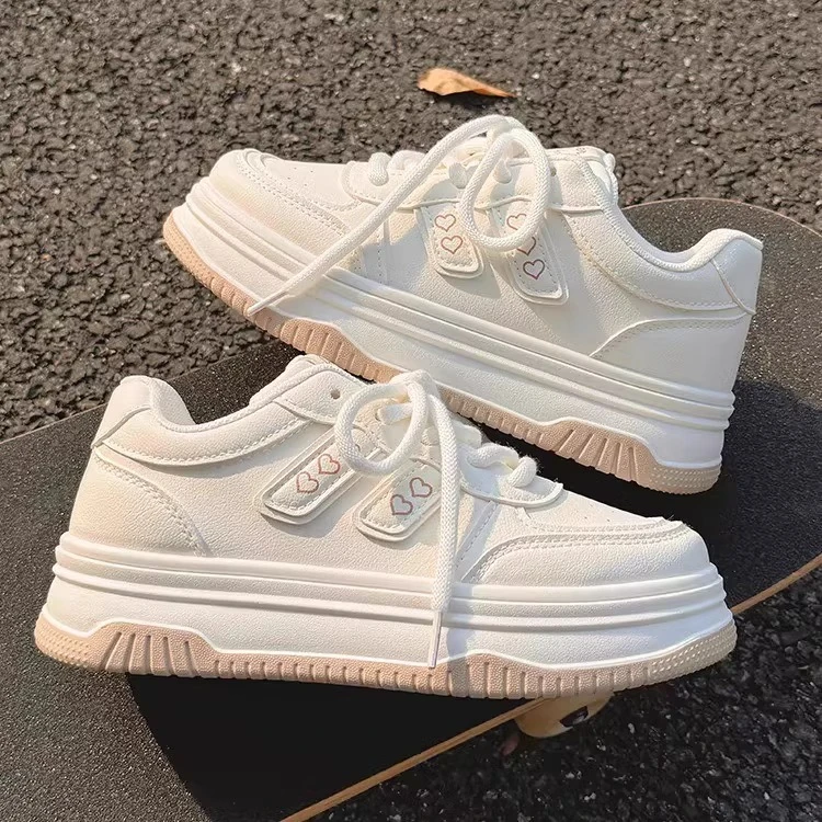 【中大童】儿童春秋季新款低帮单里板鞋女童系带休闲鞋27-38码C