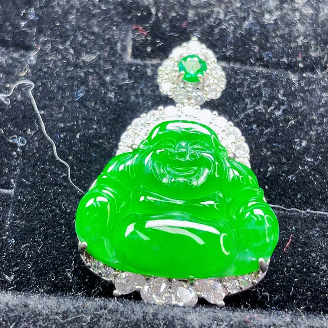 翡翠未镶嵌颈饰348