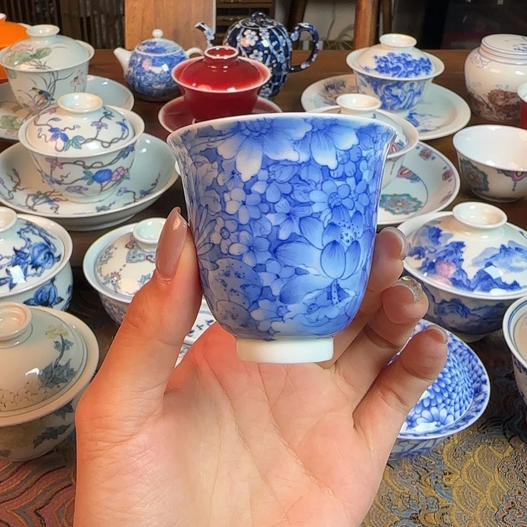 万花点工铃铛杯手绘