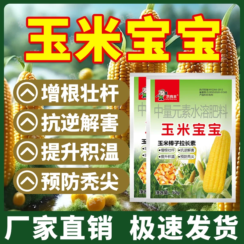 玉米宝宝叶面促根早熟膨大抗倒伏壮苗玉米金大棒籽粒饱满耐旱增产