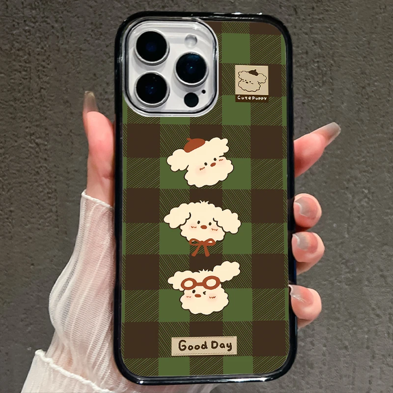 【AI键保护】三只小狗适用苹果16promax手机壳iphone15新款14全包