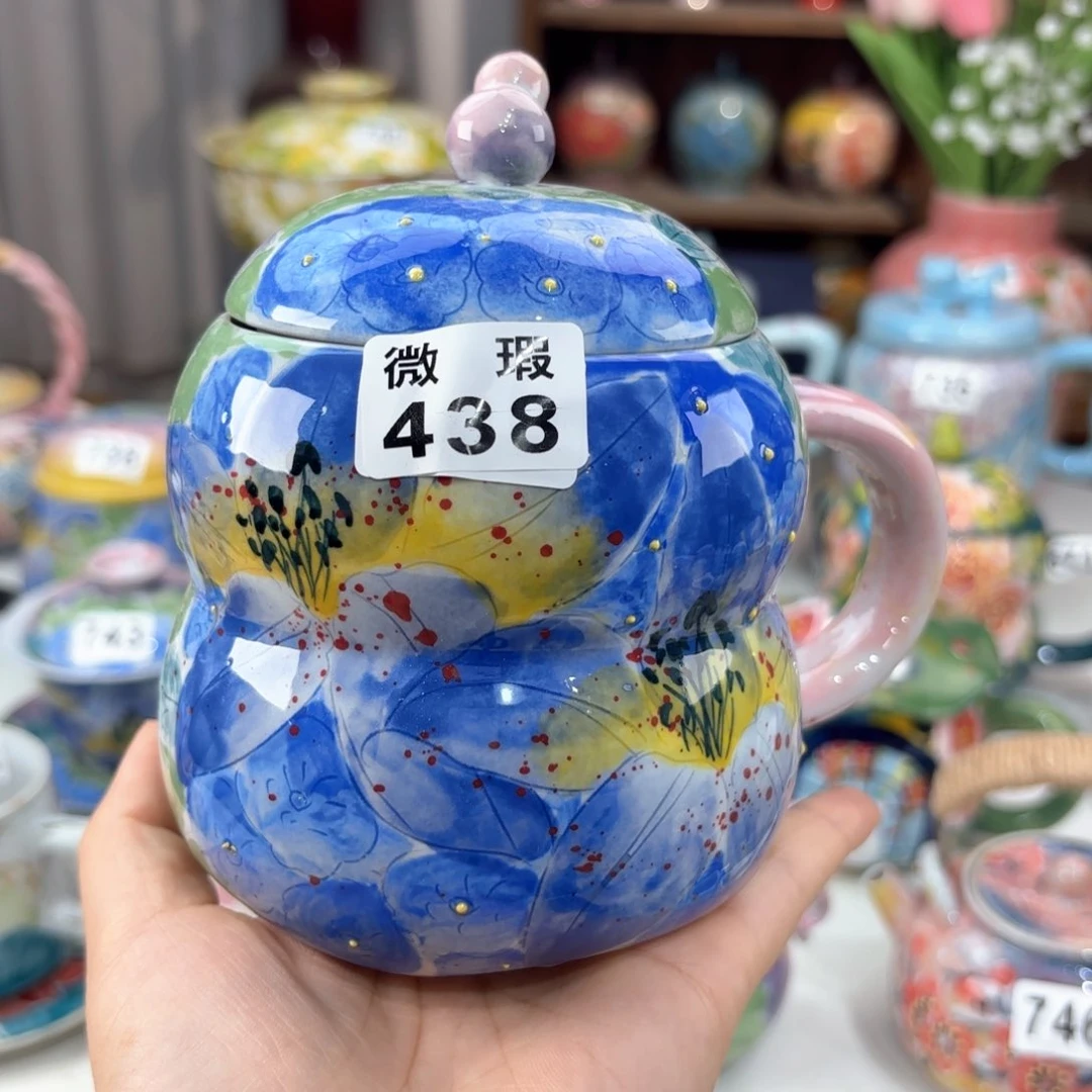 景德镇手绘高温釉下彩陶瓷茶具