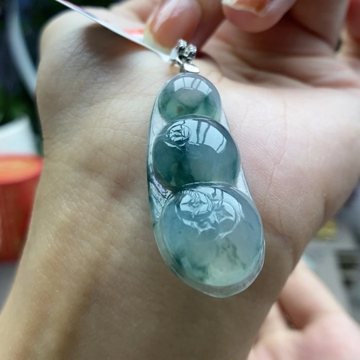 翡翠银S925镶嵌颈饰吊坠28