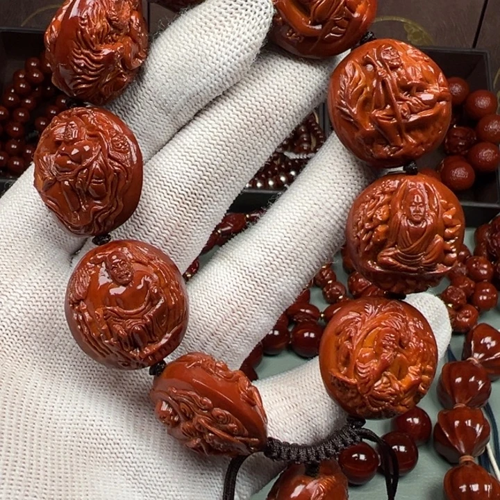 橄榄核吊坠四花罗汉25