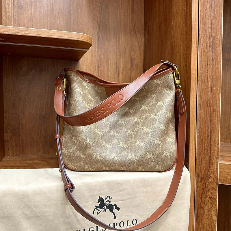 亚格斯保罗正品网红机场包休闲大容量托特包轻奢简约单肩斜挎女包