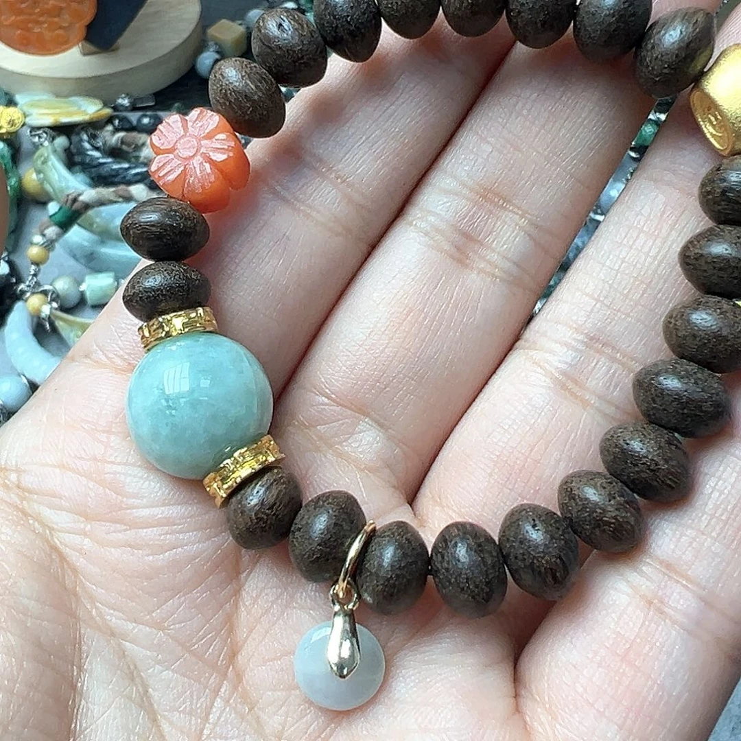 翡翠手链未镶嵌需包容