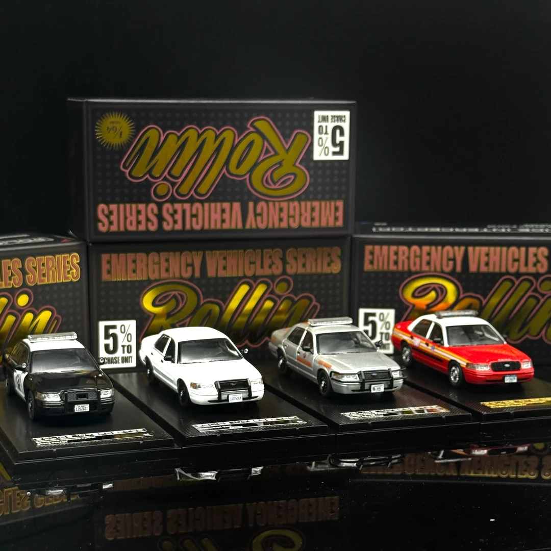 Rollin 1:64 维多利亚 皇冠 纽约州警 芝加哥火警 合金模型