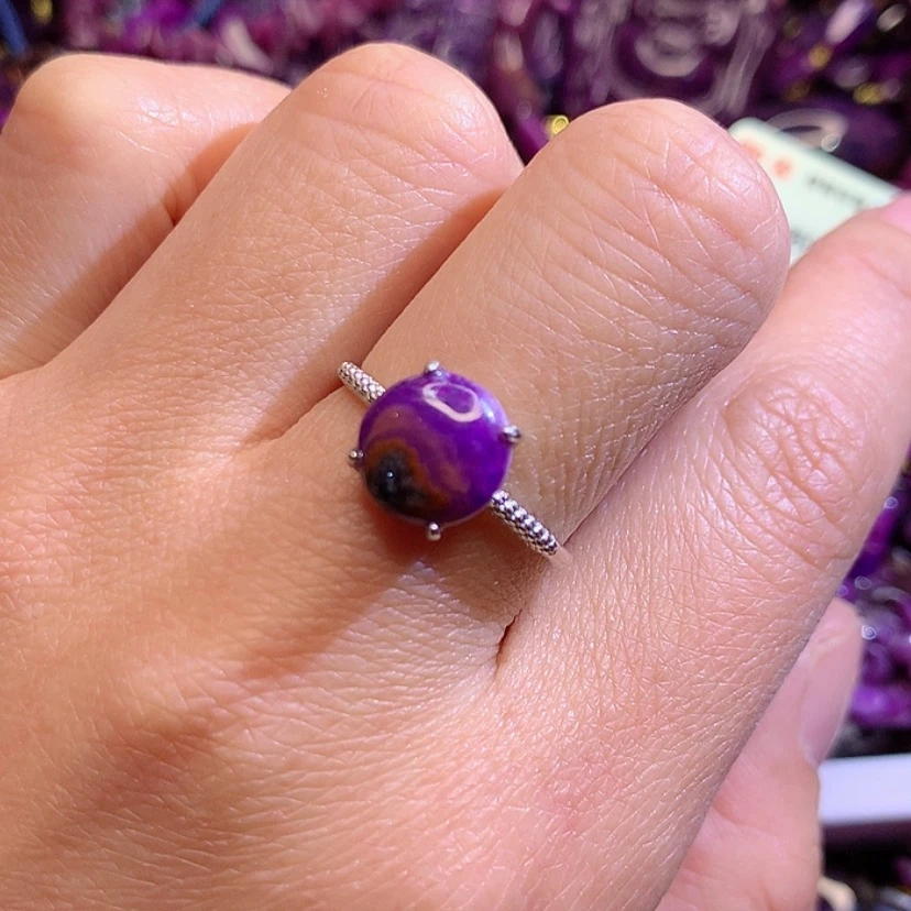 【闪购商品】苏纪石（舒俱来）戒指银S925镶嵌