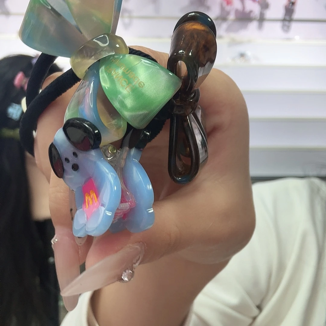 皮质铁合金蝴蝶小皮筋