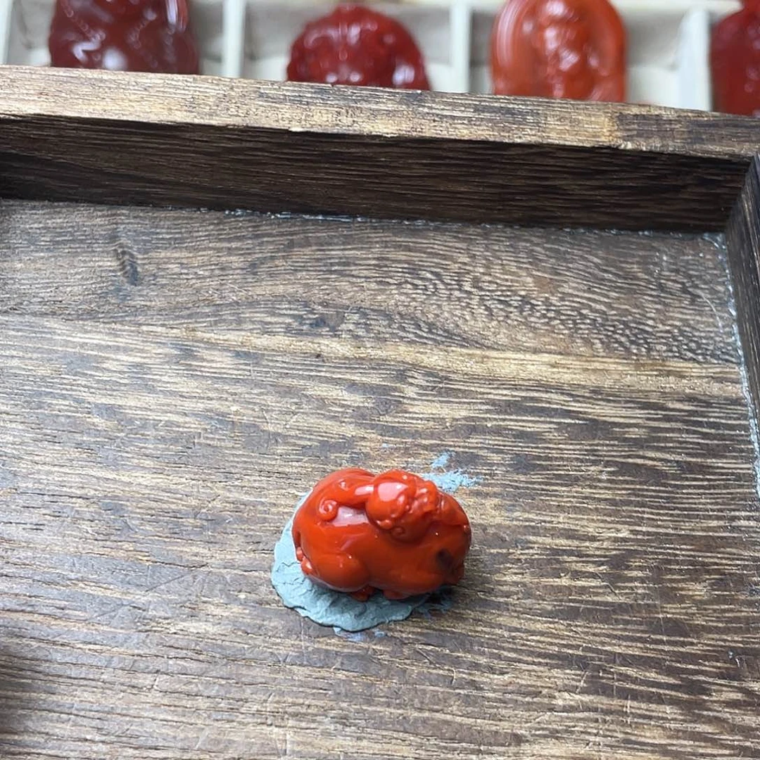 浅***然南红玛瑙未镶嵌挂件