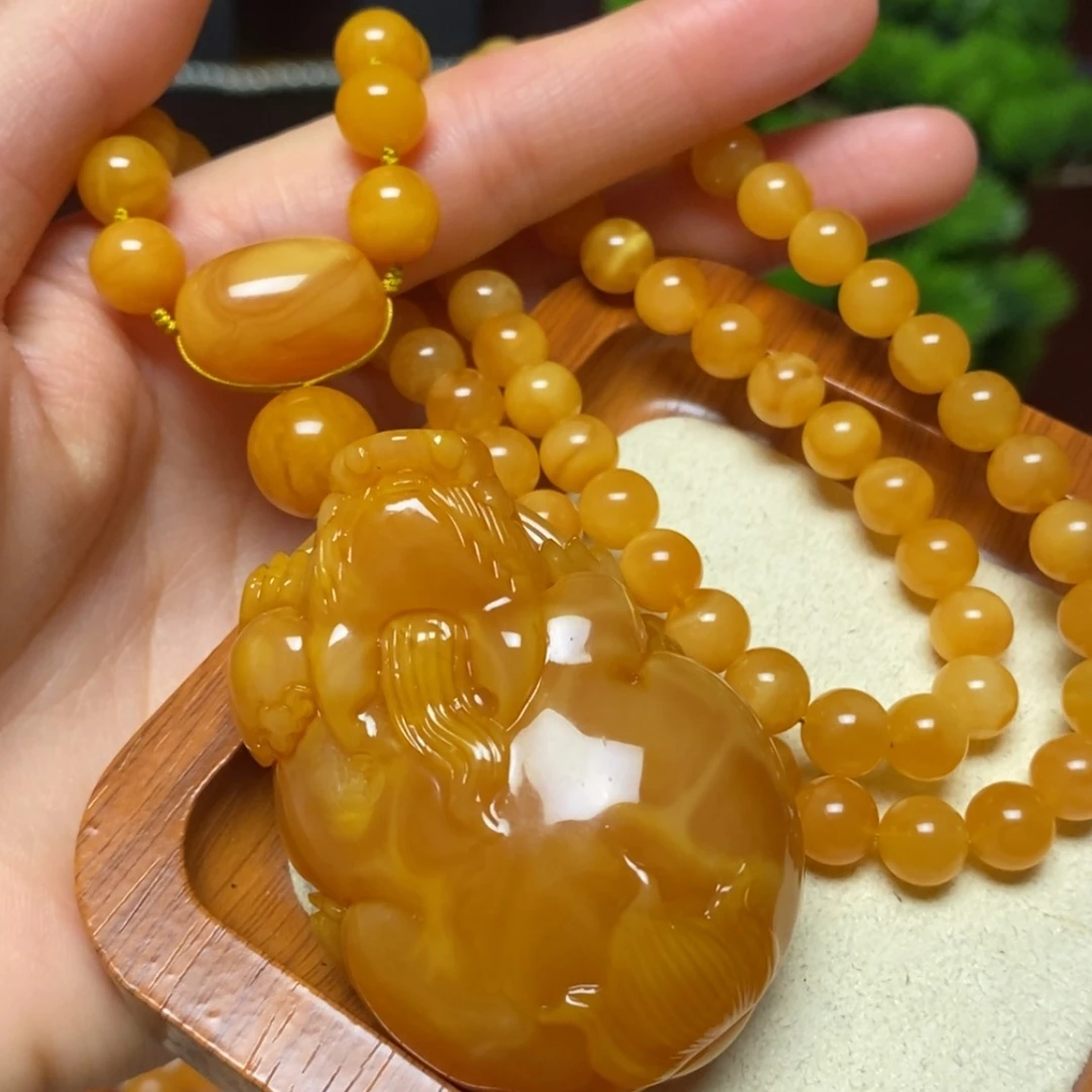 【闪购商品】蜜蜡颈饰未镶嵌项链
