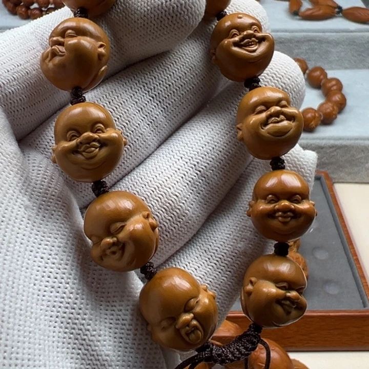 手串橄榄核橄榄核雕工艺制作