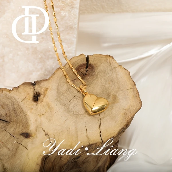 坠链均925银 梁雅帝新品【以爱之名】设计感百搭时尚纯银项链