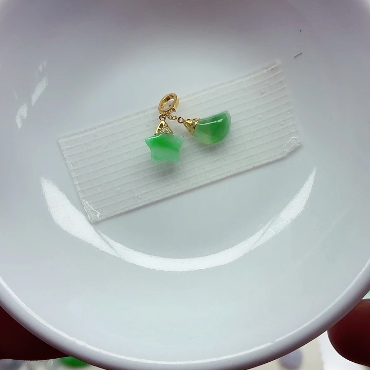 18K金镶嵌手链翡翠天然缅甸翡翠A货