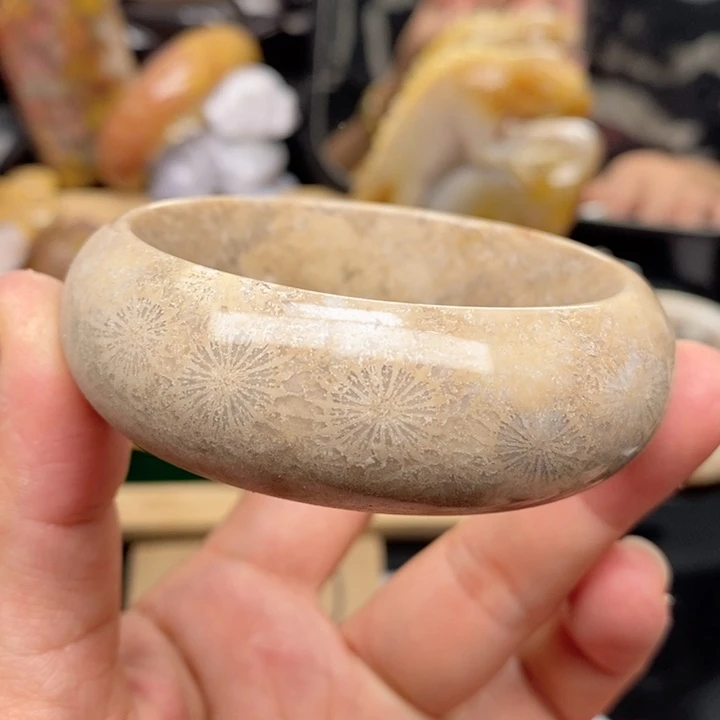 硅化珊瑚（珊瑚玉）手镯未镶嵌53