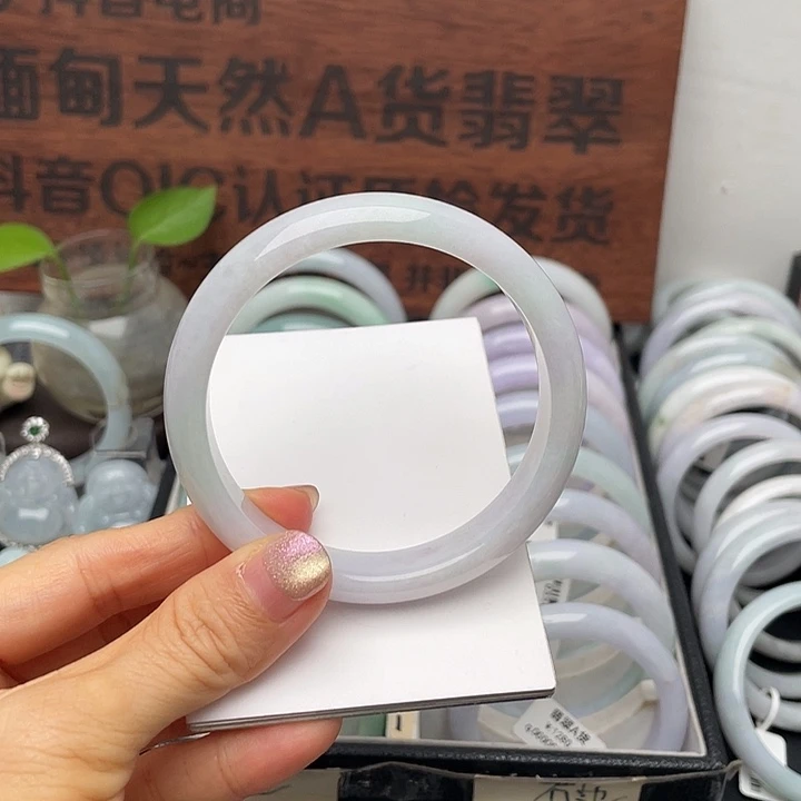 咔***咔翡翠未镶嵌手镯60正圈