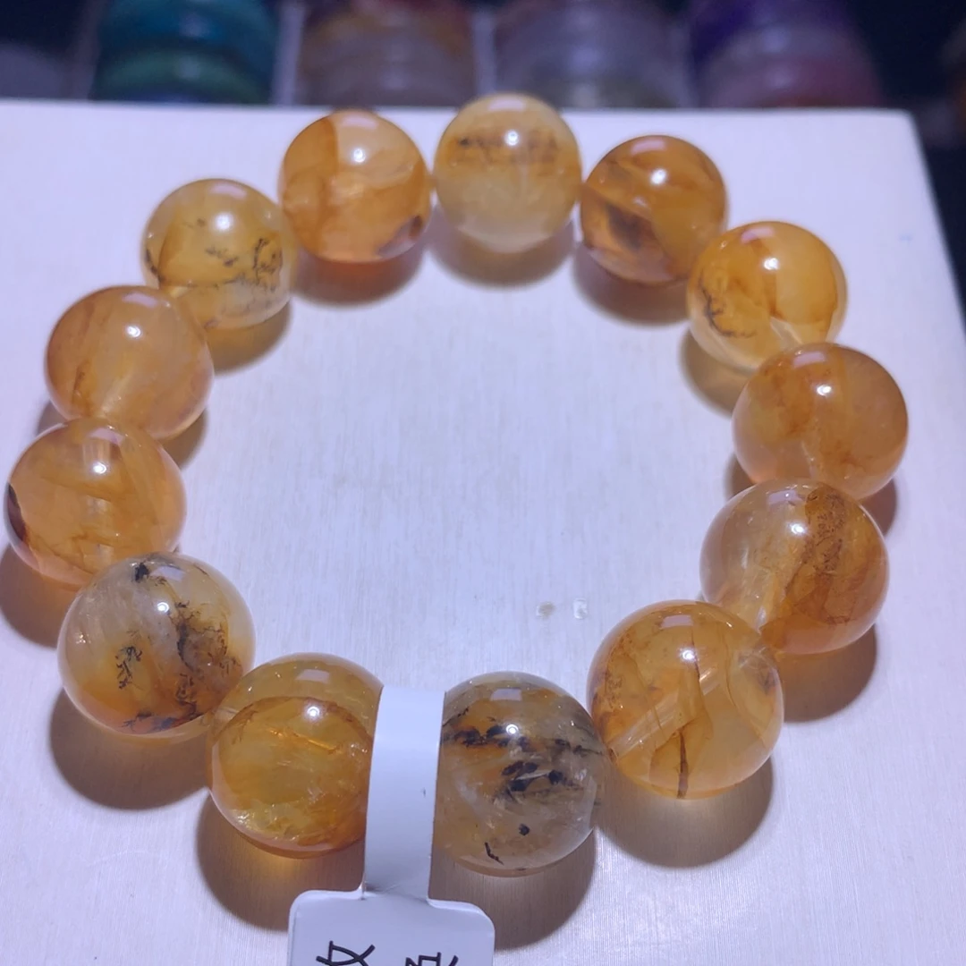 手串银S925镶嵌水晶小树胶花17.4m