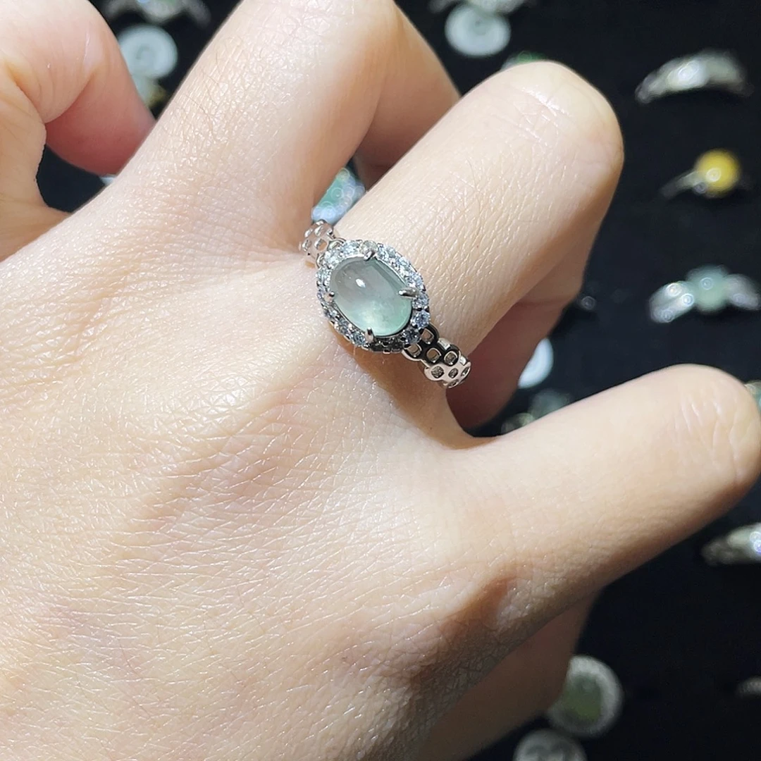 翡翠未镶嵌戒指戒指