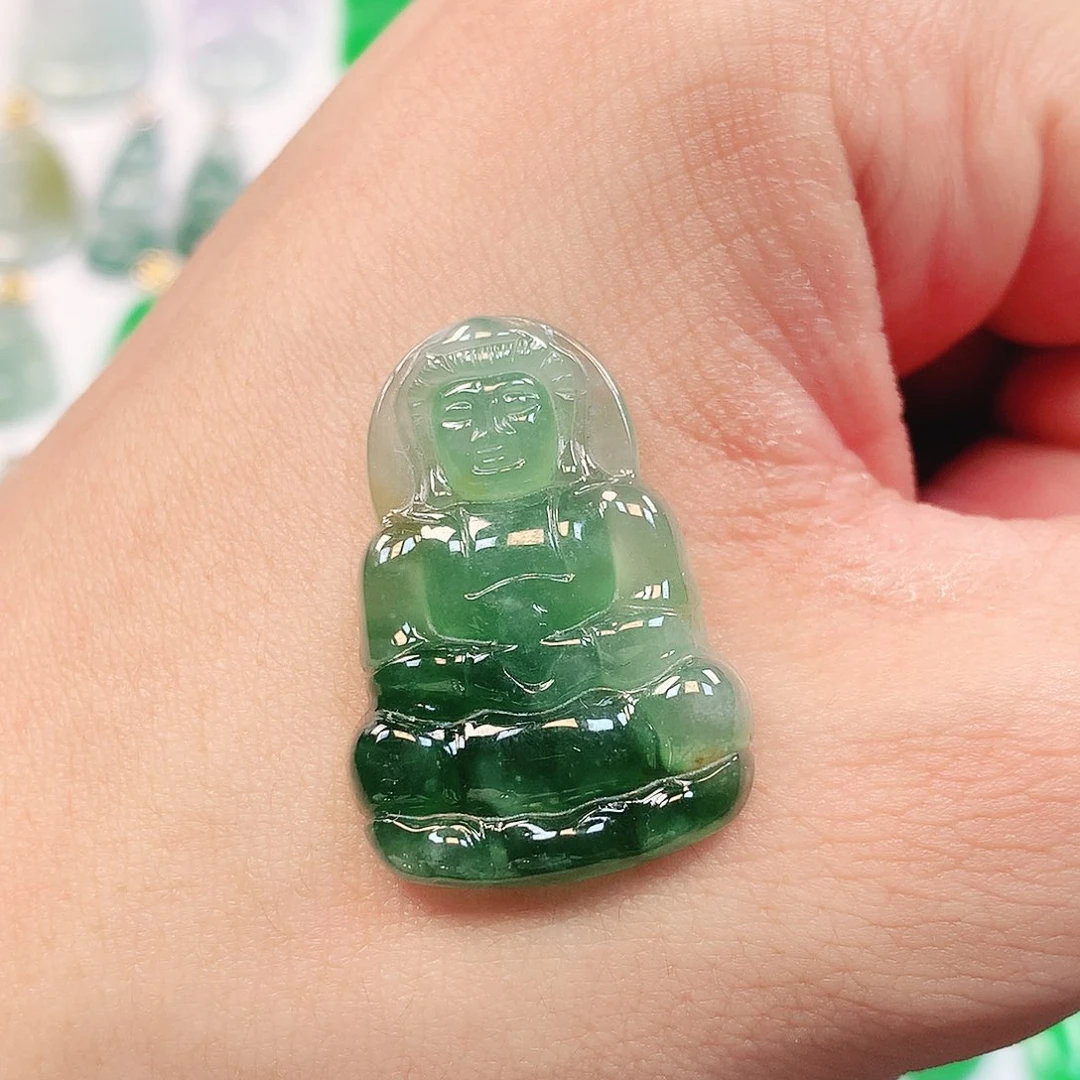 翡翠未镶嵌吊坠(不含链)翡翠