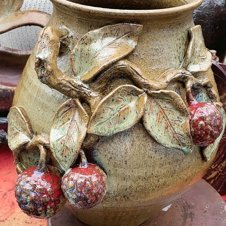 紫砂花盆19.33花盆瑕疵无孔