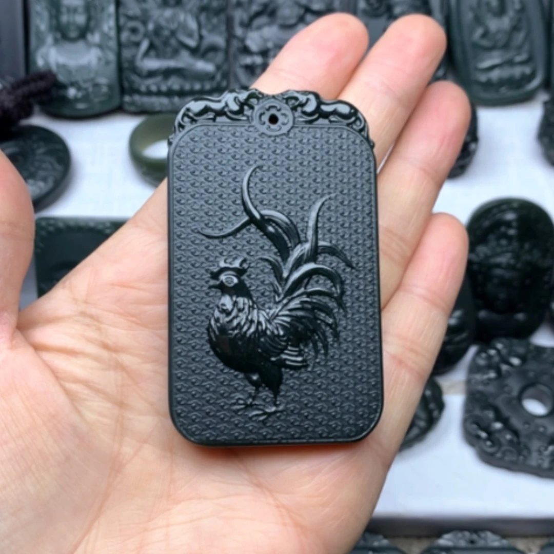 【闪购商品】和田玉颈饰未镶嵌ℳ****࿐双面雕刻