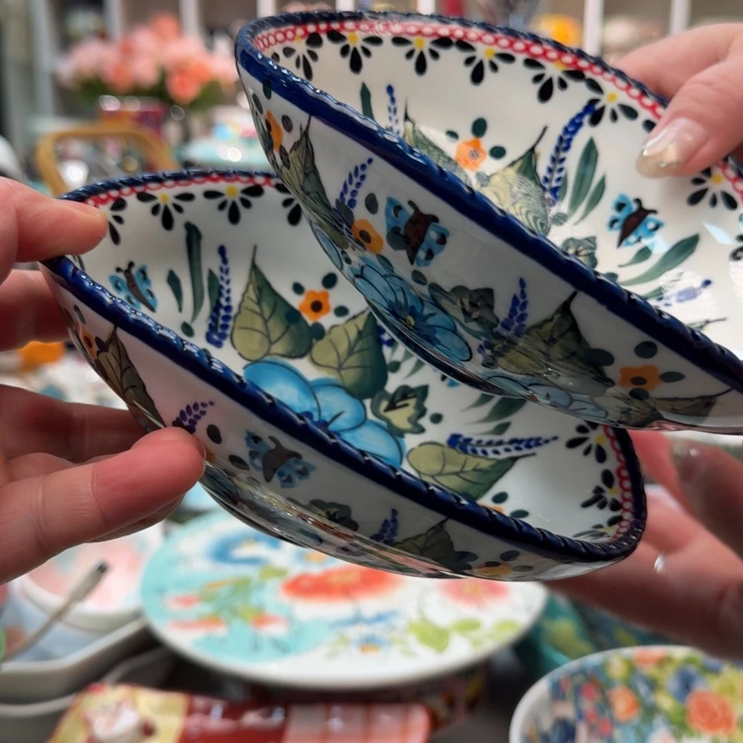 瓷片清仓6.5英寸贝壳盘2只