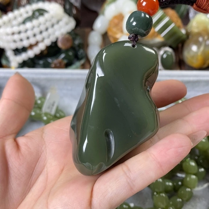 透闪石质玉手把未镶嵌茗