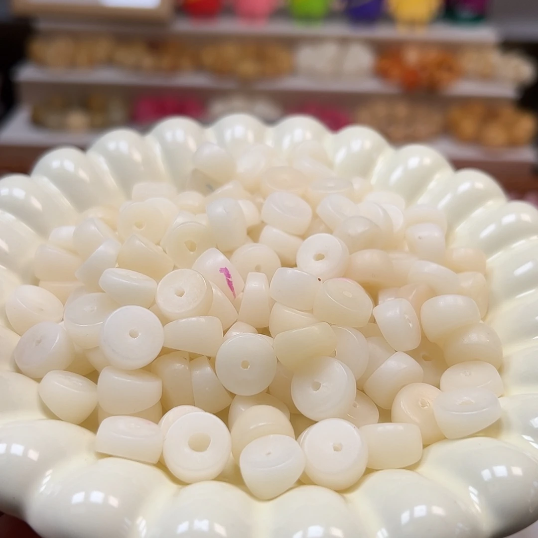 手串菩提根/象牙果微瑕卡12白色大肠150颗