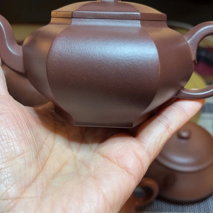 蓑***翁茶壶紫泥作品欣赏