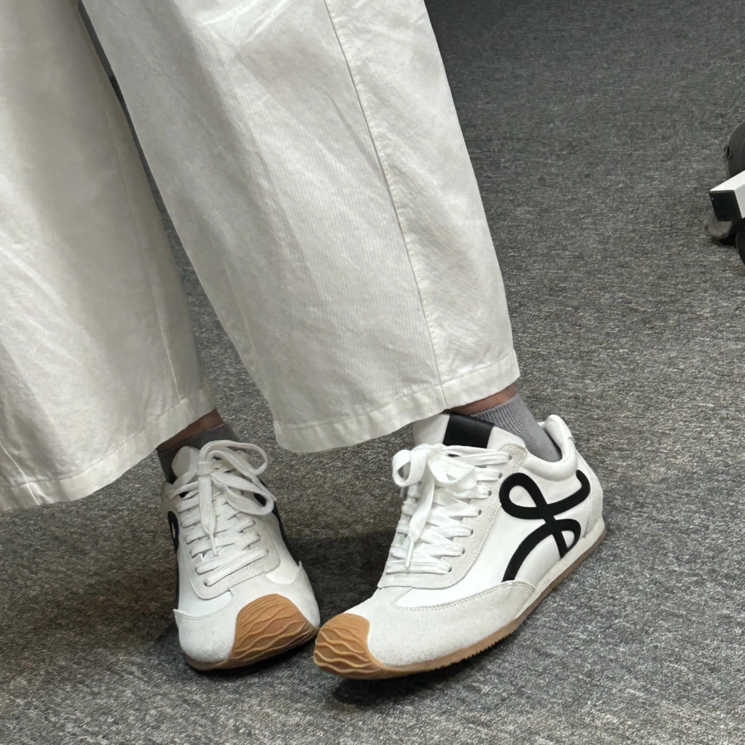 【舒适区】女士复古真皮平底德训鞋 34445